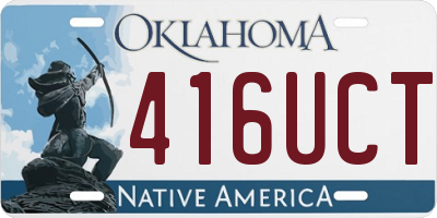 OK license plate 416UCT