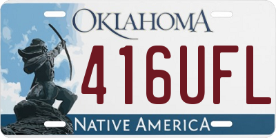 OK license plate 416UFL