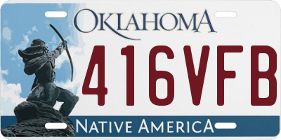 OK license plate 416VFB