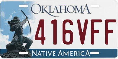 OK license plate 416VFF
