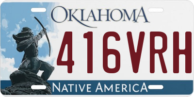 OK license plate 416VRH
