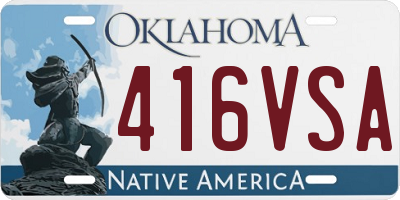 OK license plate 416VSA