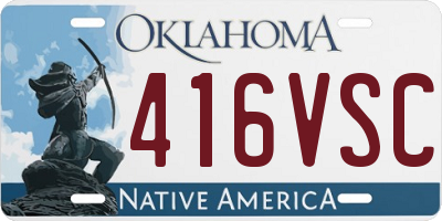 OK license plate 416VSC