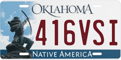 OK license plate 416VSI