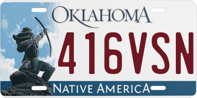 OK license plate 416VSN