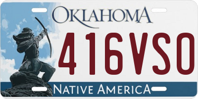 OK license plate 416VSO