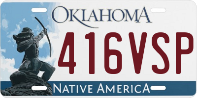 OK license plate 416VSP