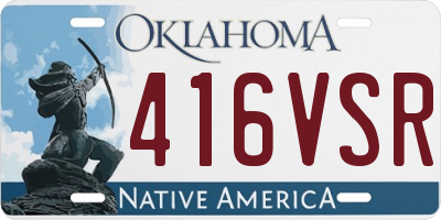 OK license plate 416VSR