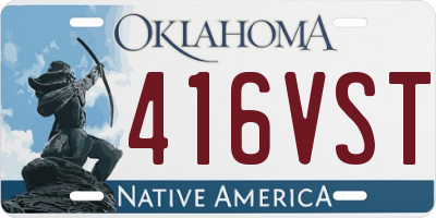 OK license plate 416VST