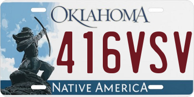 OK license plate 416VSV