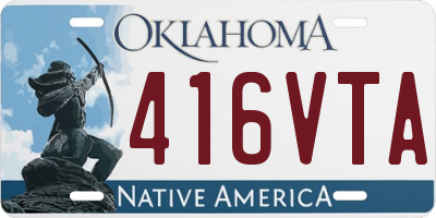 OK license plate 416VTA