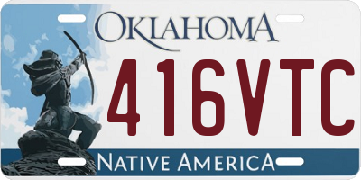 OK license plate 416VTC
