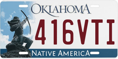 OK license plate 416VTI