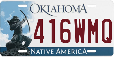 OK license plate 416WMQ