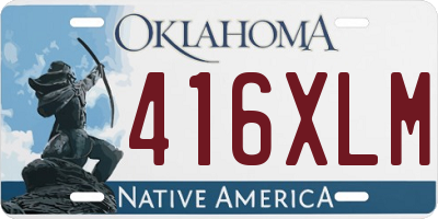 OK license plate 416XLM
