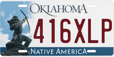 OK license plate 416XLP