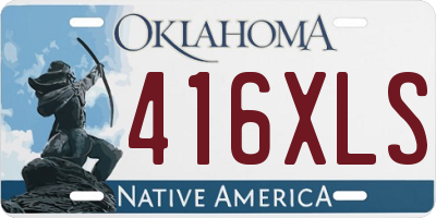 OK license plate 416XLS