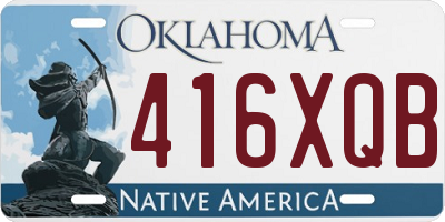 OK license plate 416XQB