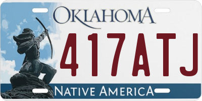 OK license plate 417ATJ