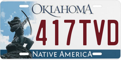 OK license plate 417TVD