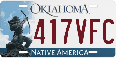OK license plate 417VFC