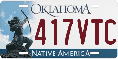 OK license plate 417VTC