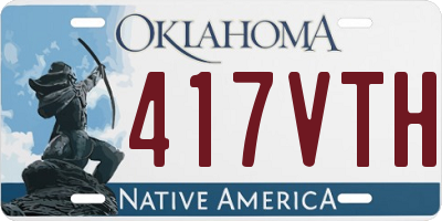 OK license plate 417VTH