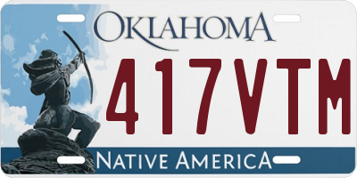 OK license plate 417VTM