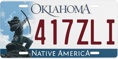 OK license plate 417ZLI