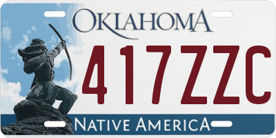 OK license plate 417ZZC