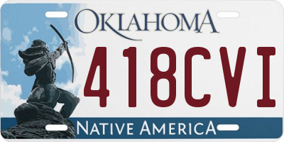 OK license plate 418CVI
