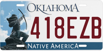 OK license plate 418EZB