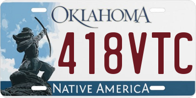 OK license plate 418VTC