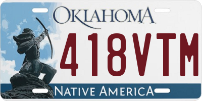 OK license plate 418VTM