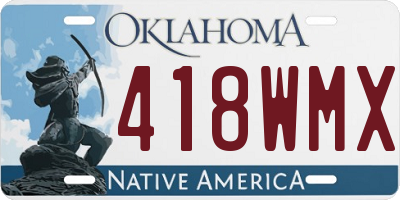 OK license plate 418WMX