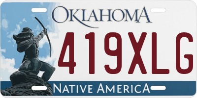 OK license plate 419XLG