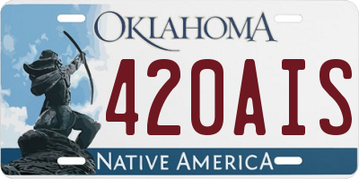 OK license plate 420AIS