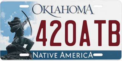 OK license plate 420ATB