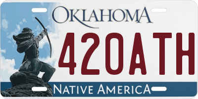 OK license plate 420ATH