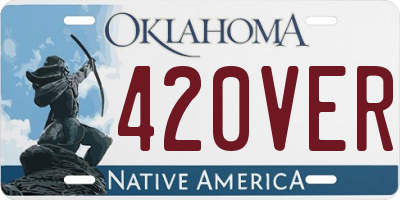 OK license plate 420VER