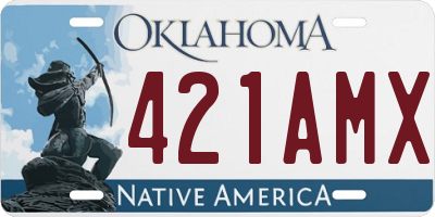 OK license plate 421AMX