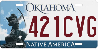 OK license plate 421CVG