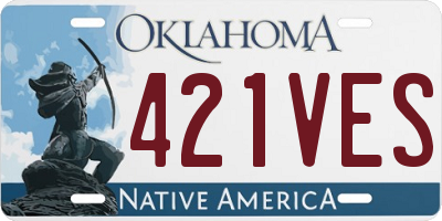 OK license plate 421VES