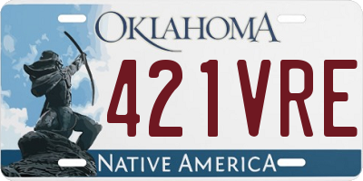 OK license plate 421VRE