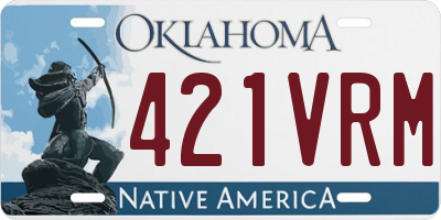 OK license plate 421VRM