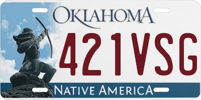 OK license plate 421VSG