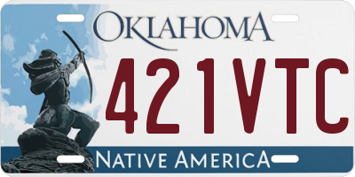 OK license plate 421VTC
