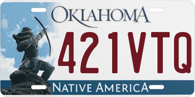 OK license plate 421VTQ