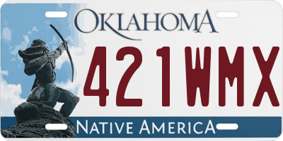 OK license plate 421WMX