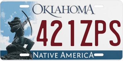 OK license plate 421ZPS